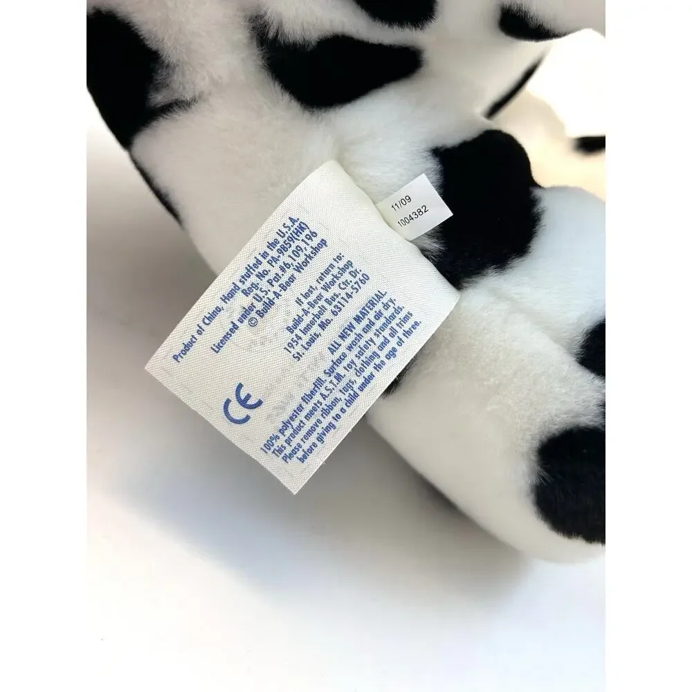 Build A Bear Be Mine Dalmatian Plush Puppy Dog Heart Patch Original Necklace 09 - Picture 7 of 11